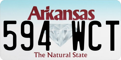 AR license plate 594WCT