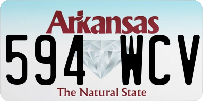AR license plate 594WCV