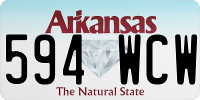 AR license plate 594WCW