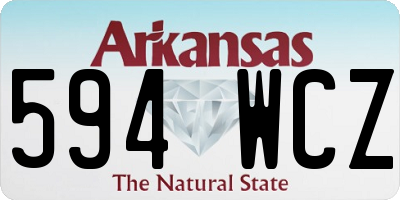 AR license plate 594WCZ