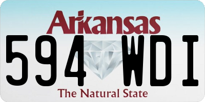 AR license plate 594WDI