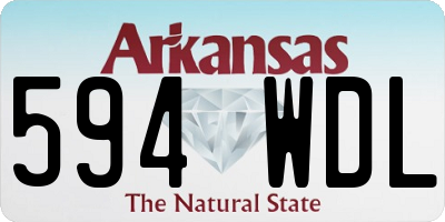 AR license plate 594WDL
