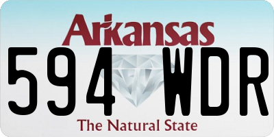 AR license plate 594WDR