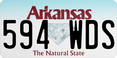 AR license plate 594WDS