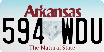 AR license plate 594WDU