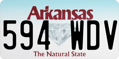AR license plate 594WDV