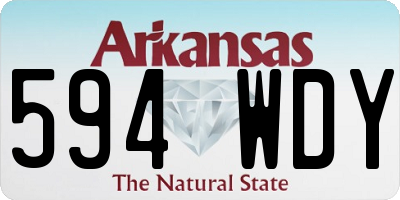 AR license plate 594WDY