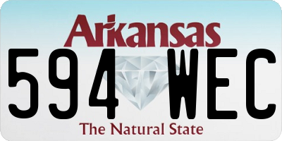 AR license plate 594WEC