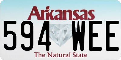 AR license plate 594WEE