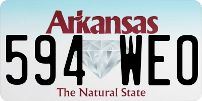 AR license plate 594WEO