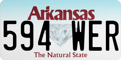 AR license plate 594WER