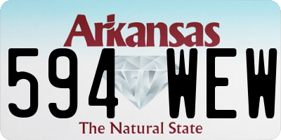 AR license plate 594WEW