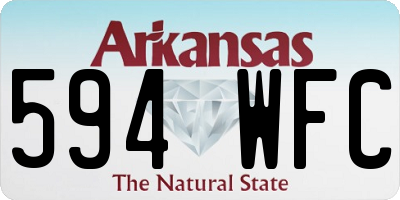 AR license plate 594WFC