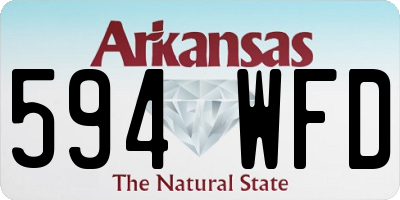 AR license plate 594WFD