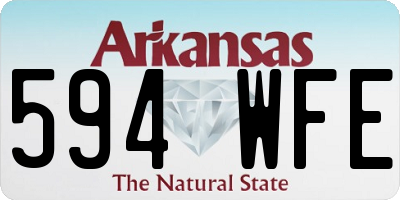 AR license plate 594WFE