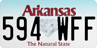 AR license plate 594WFF