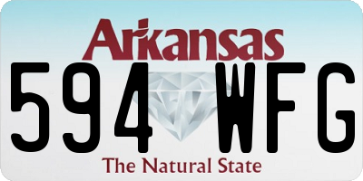 AR license plate 594WFG
