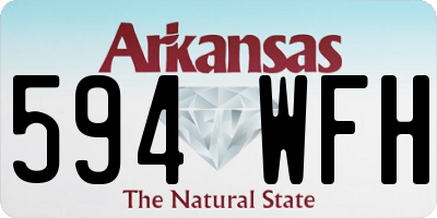 AR license plate 594WFH