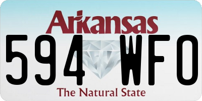 AR license plate 594WFO