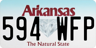 AR license plate 594WFP