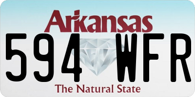 AR license plate 594WFR