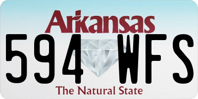 AR license plate 594WFS