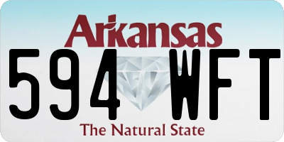 AR license plate 594WFT