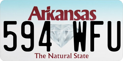 AR license plate 594WFU