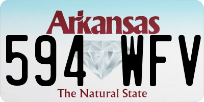 AR license plate 594WFV