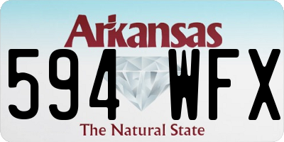 AR license plate 594WFX