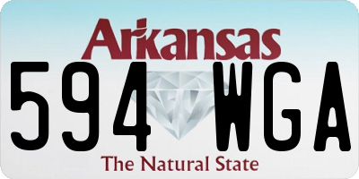 AR license plate 594WGA