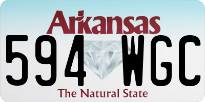 AR license plate 594WGC