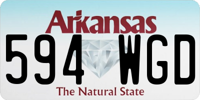 AR license plate 594WGD