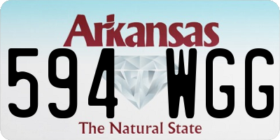 AR license plate 594WGG