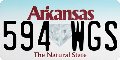 AR license plate 594WGS