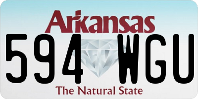 AR license plate 594WGU
