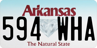 AR license plate 594WHA
