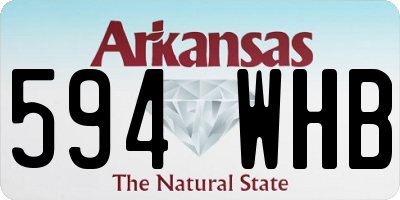 AR license plate 594WHB