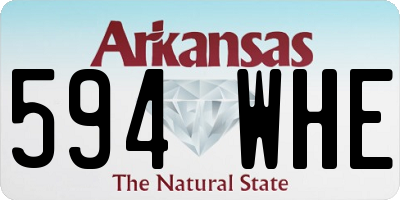 AR license plate 594WHE
