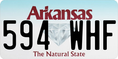 AR license plate 594WHF