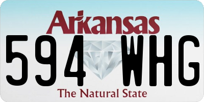 AR license plate 594WHG