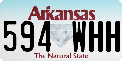AR license plate 594WHH
