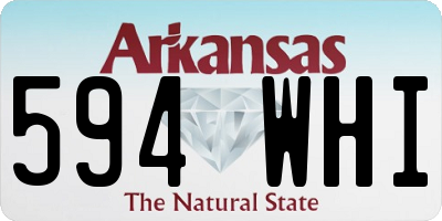 AR license plate 594WHI