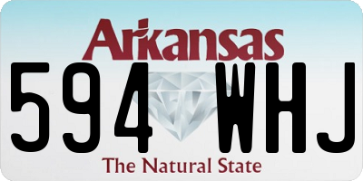 AR license plate 594WHJ