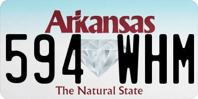 AR license plate 594WHM