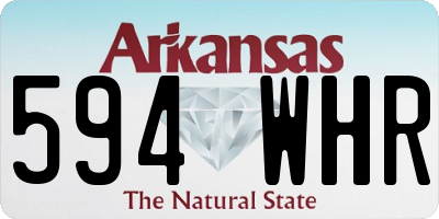 AR license plate 594WHR