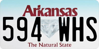 AR license plate 594WHS