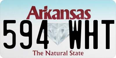 AR license plate 594WHT