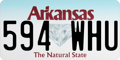 AR license plate 594WHU