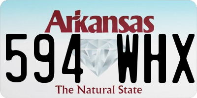 AR license plate 594WHX